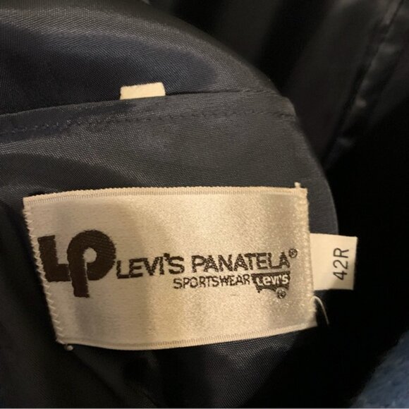 Vintage Levi's Panatela Blue Denim 3 Piece Suit Set (Sports Coat, Vest & Jeans) - Picture 7 of 16